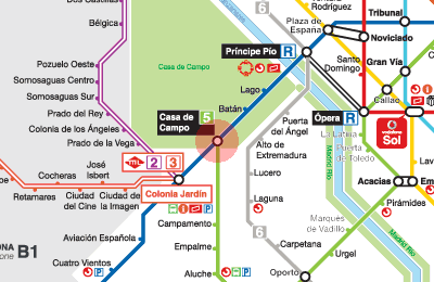 Casa de Campo station map