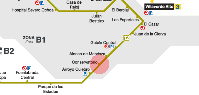 Conservatorio station map