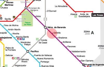 Estrella station map