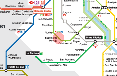 Eugenia de Montijo station map