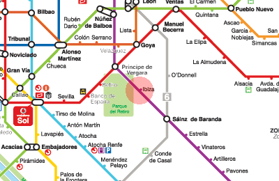 Ibiza station map