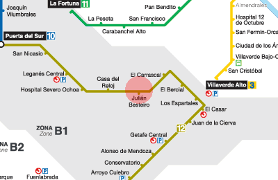 Julian Besteiro station map