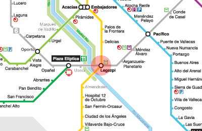 Legazpi station map