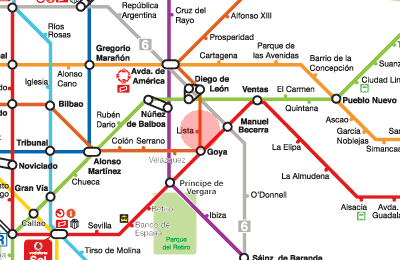Lista station map