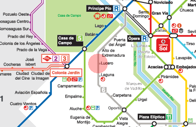 Lucero station map