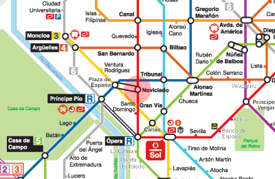 Noviciado station map
