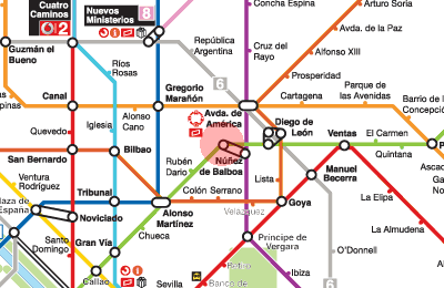 Nunez de Balboa station map