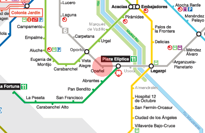 Opanel station map