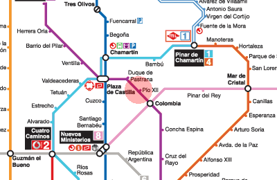 Pio XII station map