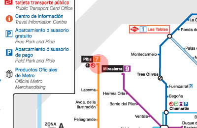 Pitis station map
