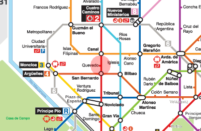 Quevedo station map