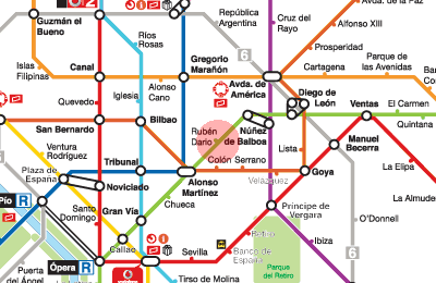 Ruben Dario station map