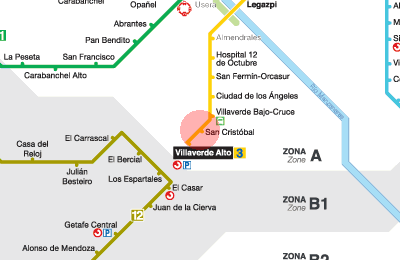 San Cristobal station map
