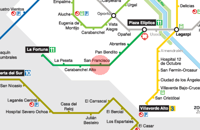San Francisco station map