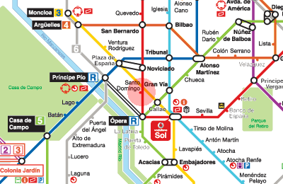 Santo Domingo station map