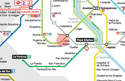 Vista Alegre station map