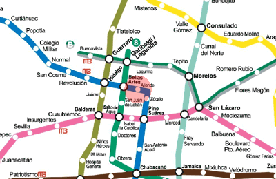 Allende station map