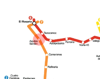Aquiles Serdan station map