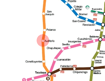 Auditorio station map