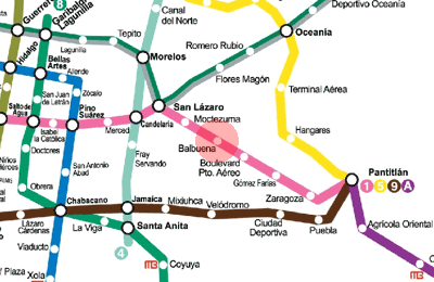 Balbuena station map