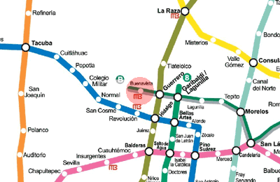 Buenavista station map