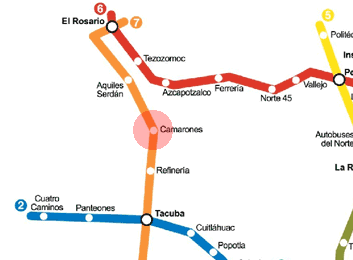 Camarones station map