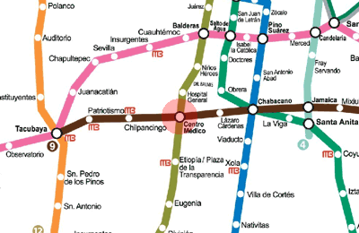 Centro Medico station map