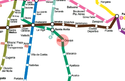 Coyuya station map