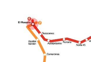 El Rosario station map