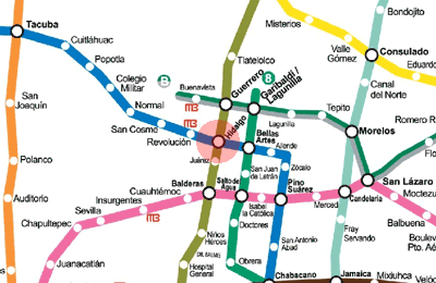 Hidalgo station map