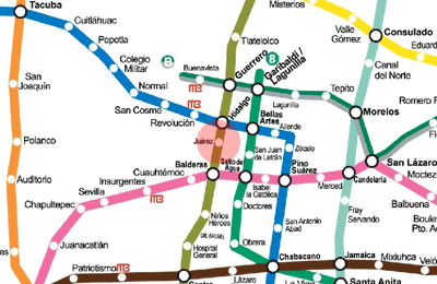 Juarez station map