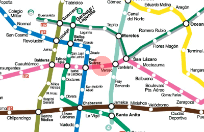 Merced station map