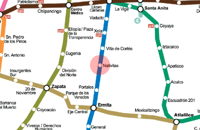 Nativitas station map