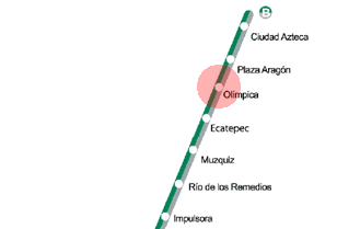 Olimpica station map