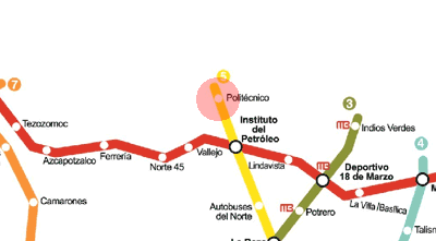 Politecnico station map