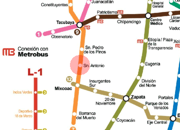 San Antonio station map