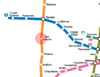 San Joaquin station map