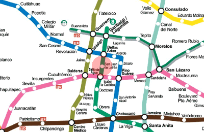 San Juan de Letran station map