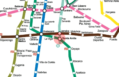 Santa Anita station map