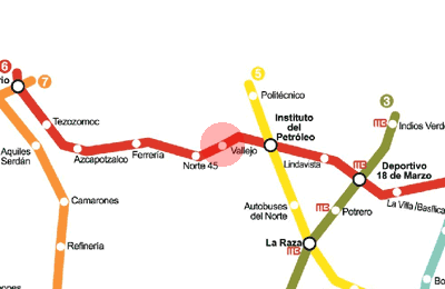 Vallejo station map