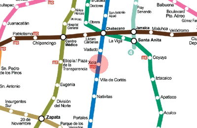 Xola station map