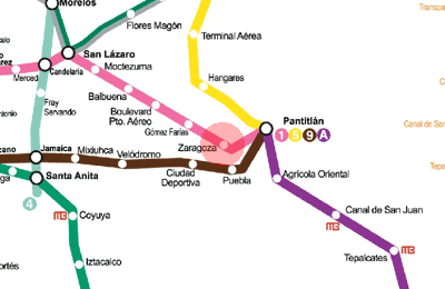 Zaragoza station map