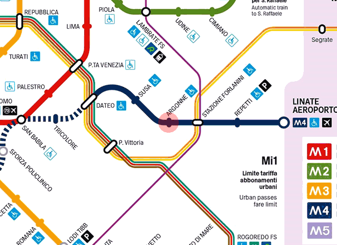 Argonne station map