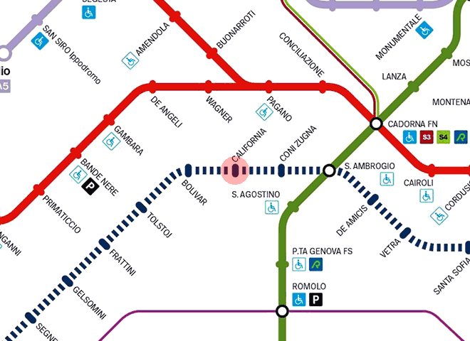 California station map