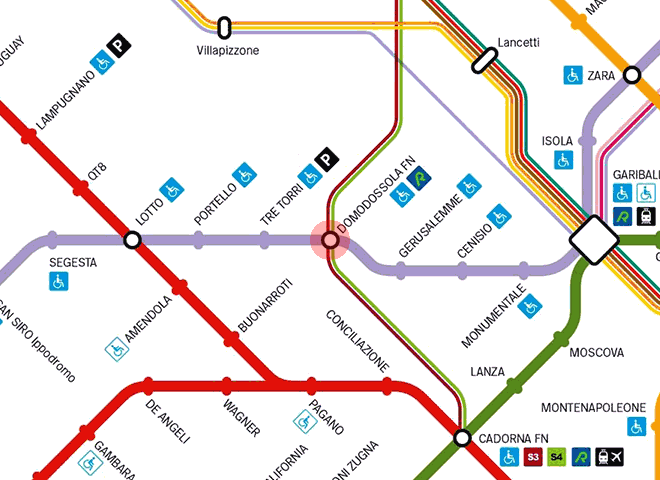 Domodossola station map