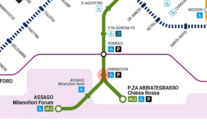 Famagosta station map