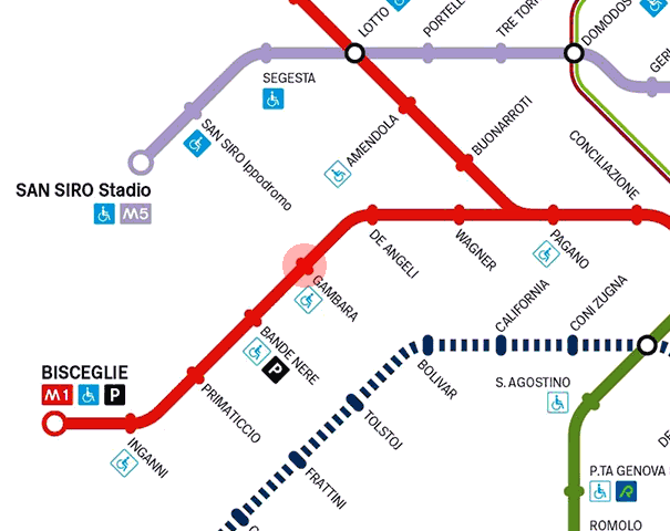 Gambara station map