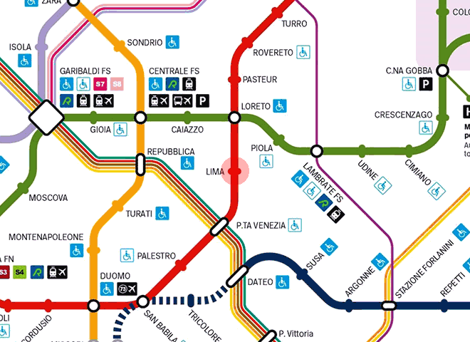 Lima station map