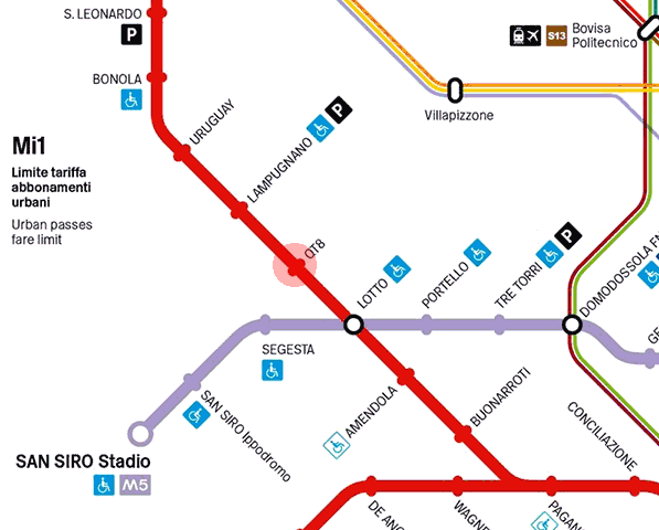 Q.T.8 station map