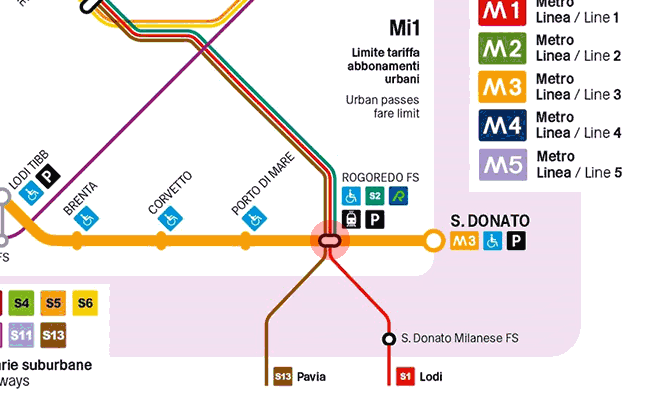 Rogoredo F.S. station map